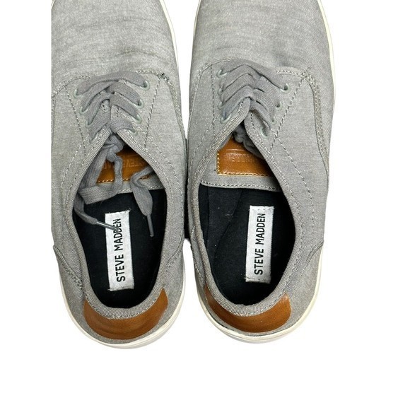 Steve Madden Men's Fenta Fashion Sneaker Gray Fabric 9M - Picture 3 of 13